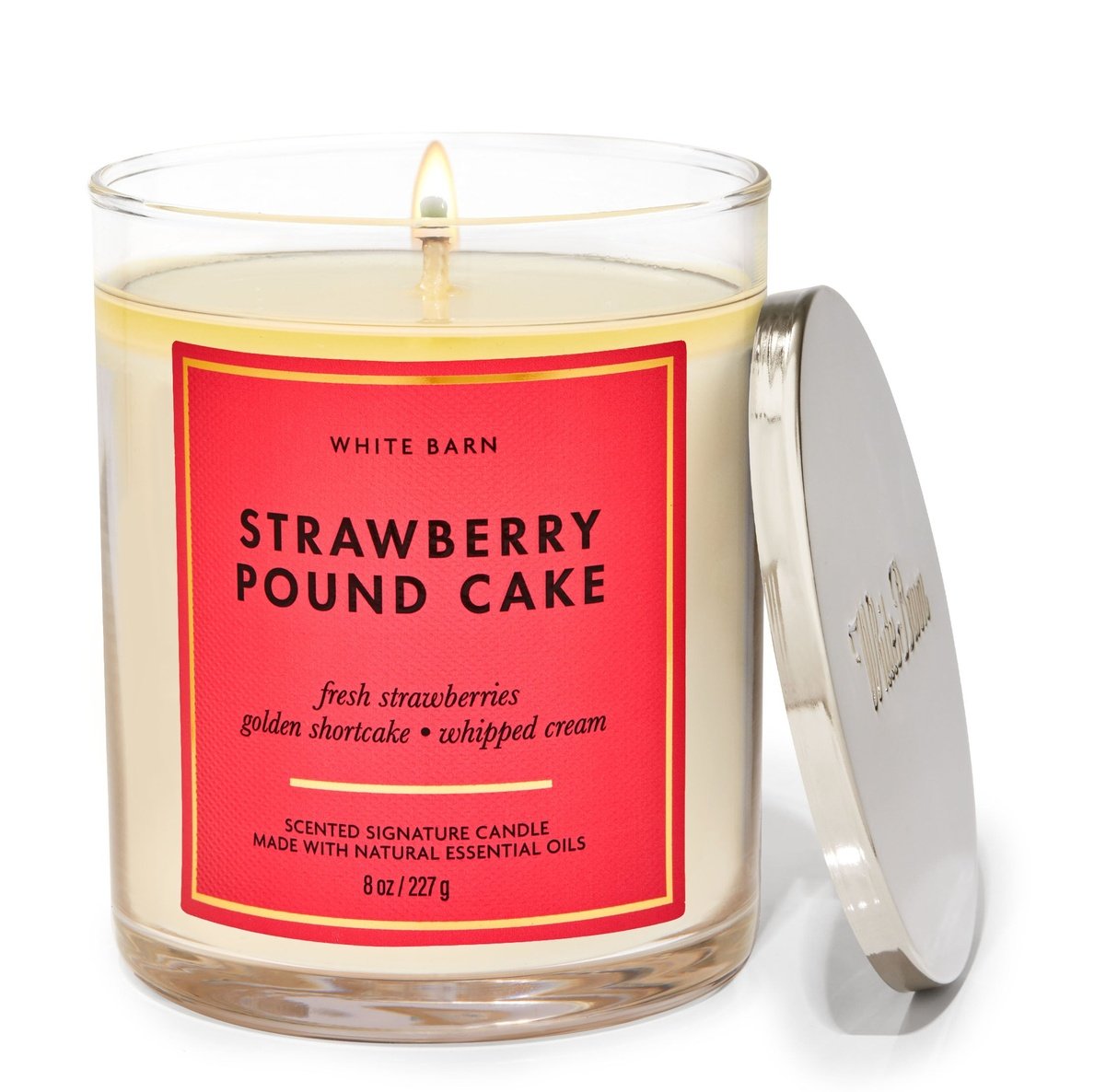 STRAWBERRY POUND CAKESignature Single Wick Candle