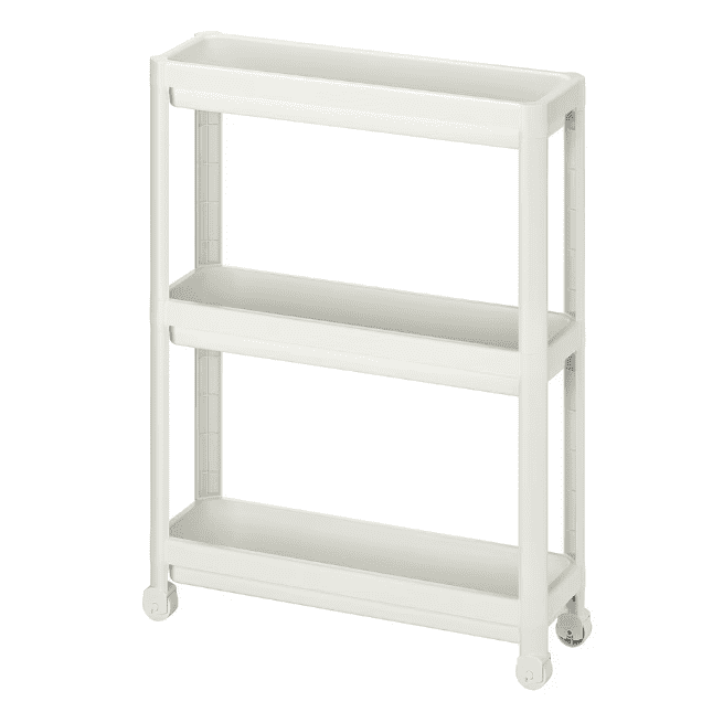 IKEA Trolley, white, 54x18x71 cm