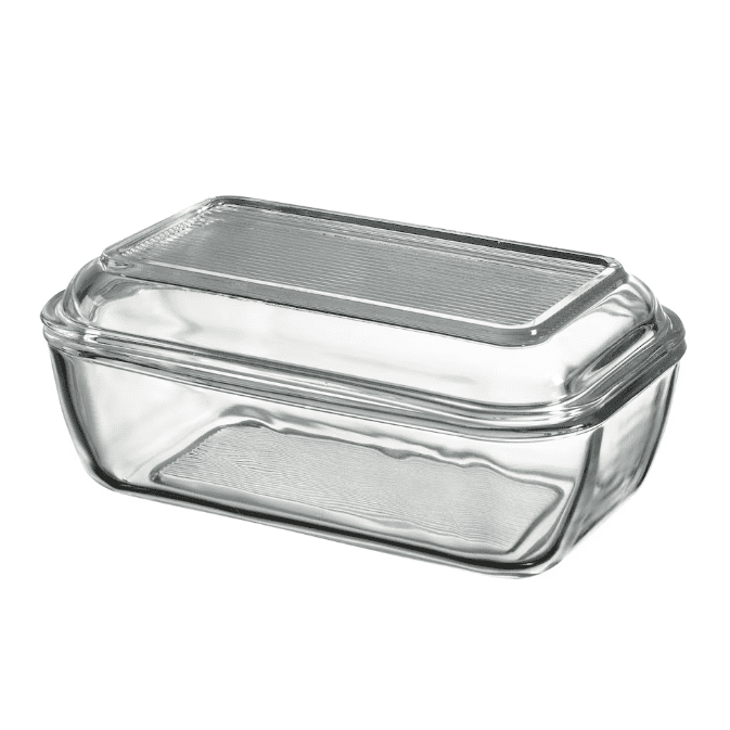 IKEA Butter dish, clear glass