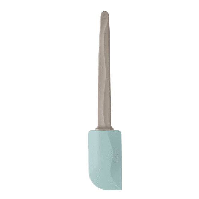 Rubber spatula, beige/blue, 26 cm