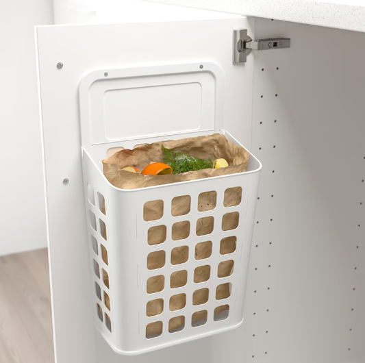 IKEA Waste bin, white, 10 LITER