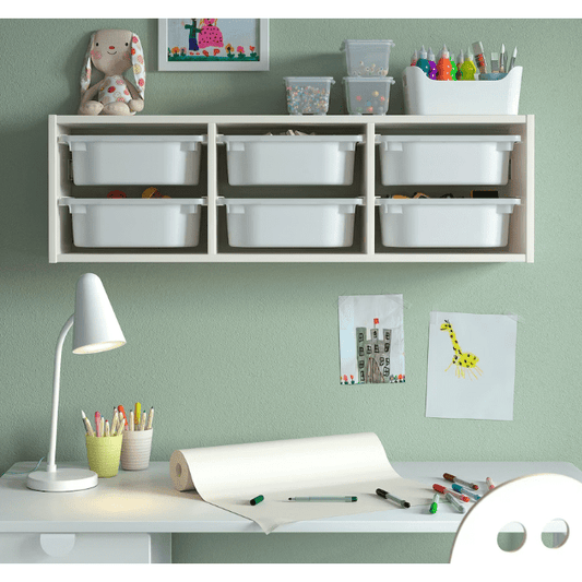 IKEA TROFAST Wall storage, white/white, 99x21x30 cm