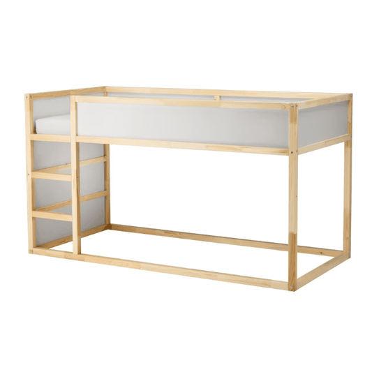 IKEA KURA Reversible bed, white/pine, 90x200 cm