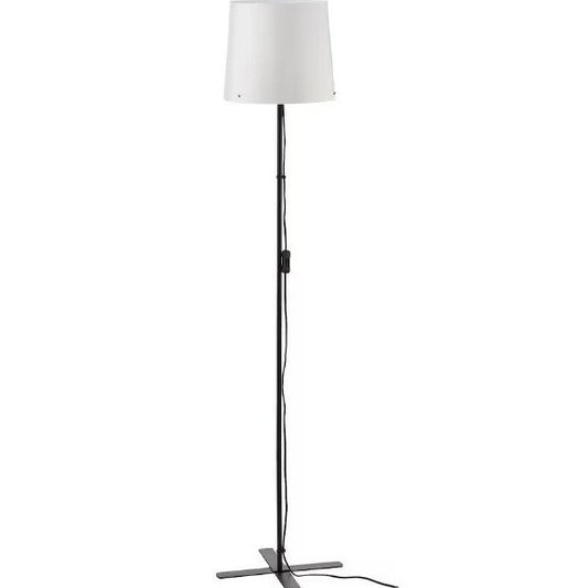 IKEA Floor lamp, black/white, 150 cm