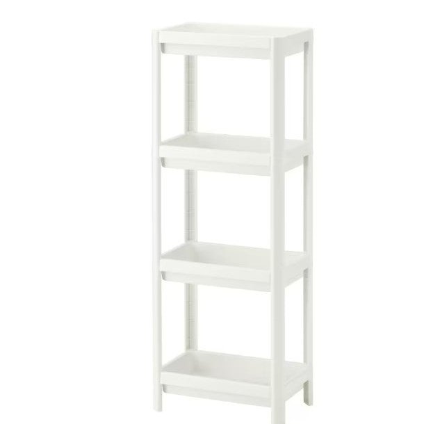 IKEA Shelf unit, white, 37x23x101 cm
