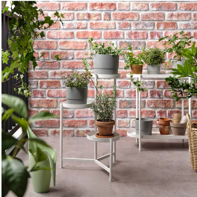 IKEA OLIVBLAD Plant stand, in/outdoor BLACK, 58 cm