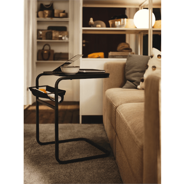IKEA OLSERÃD Side table, anthracite/dark grey, 53x50 cm