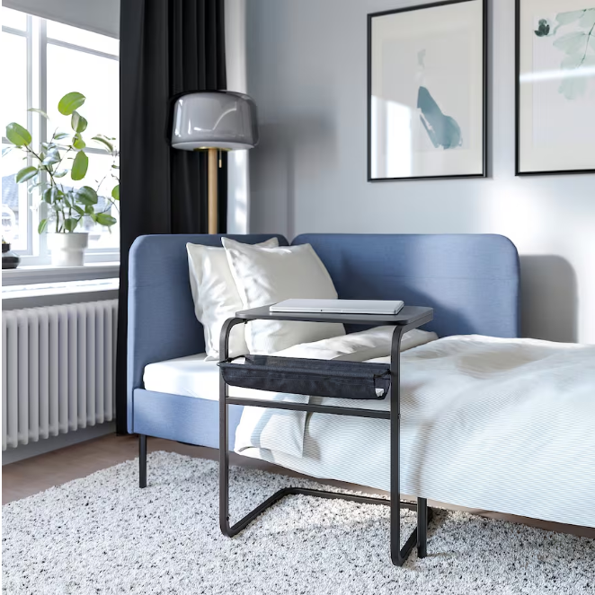 IKEA OLSERÃD Side table, anthracite/dark grey, 53x50 cm