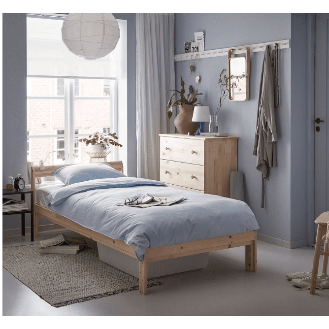 IKEA NEIDEN Bed frame, pine, 90x200 cm