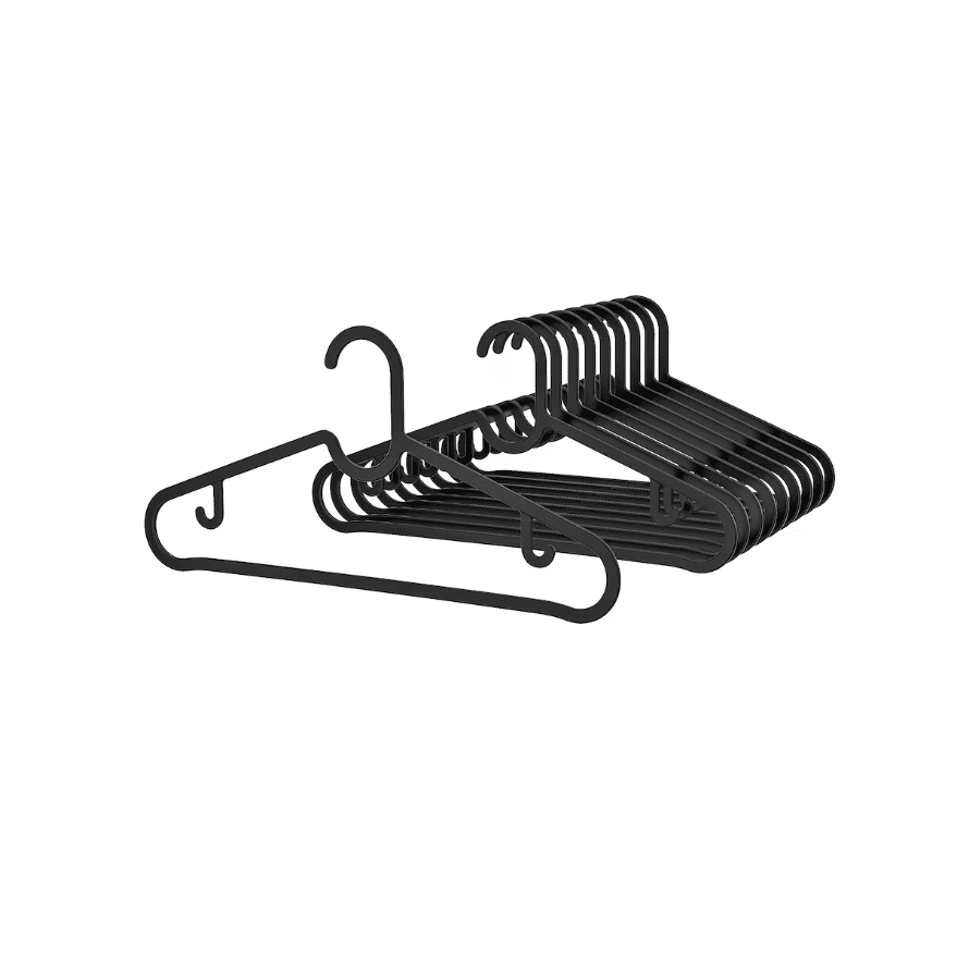 IKEA Hanger, black (SET OF 10 )