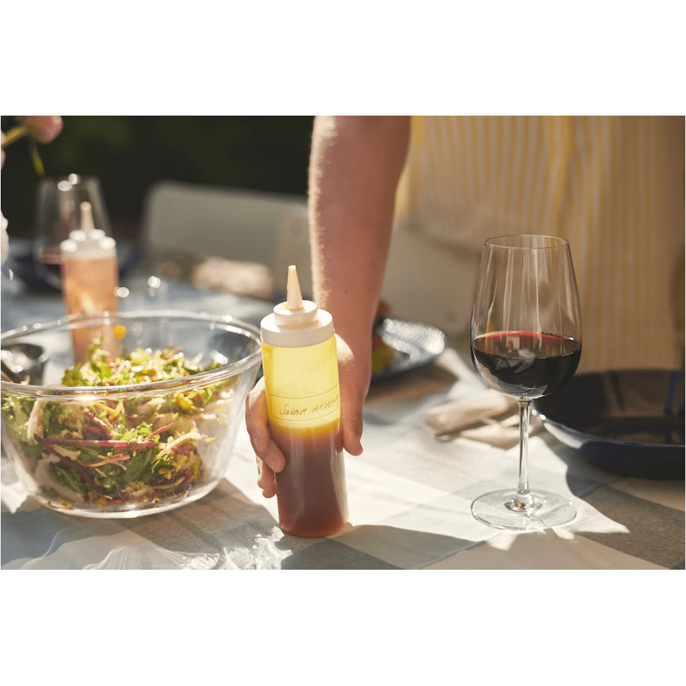 Squeeze bottle, plastic/transparent, 330 ml (SET 0F 2)