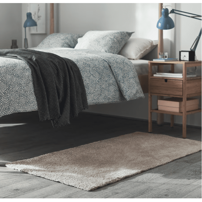 STOENSE Rug, low pile, off-white, 80x150 cm
