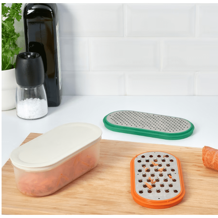IKEA Grater with container, set of 4, mixed colours
