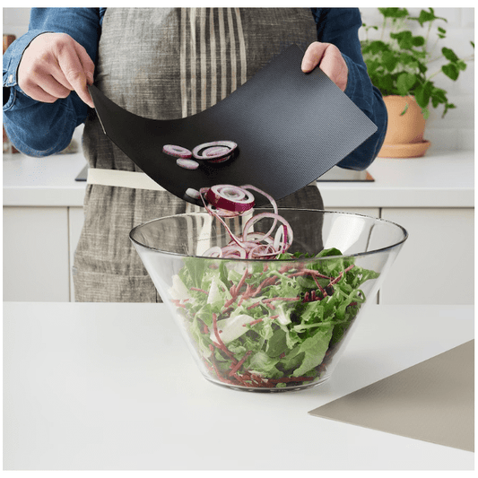 IKEA Bendable chopping board, black/dark grey-beige, 28x36 cm