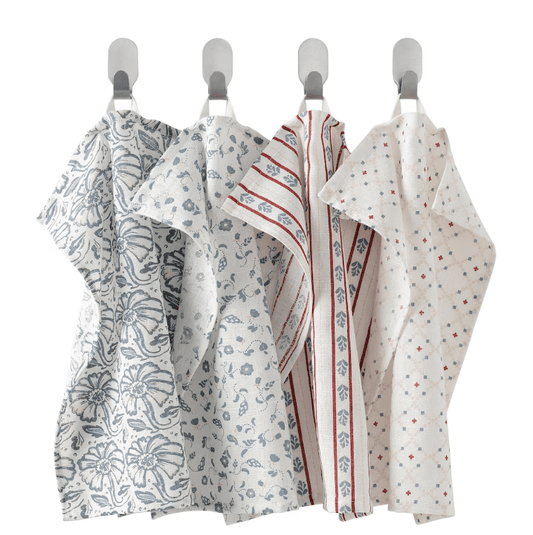 IKEA Tea towel, patterned blue/pink, 30x40 cm