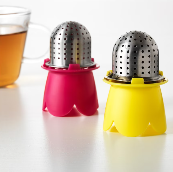 IKEA Tea infuser, light red/yellow