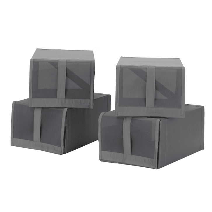 Shoe box, dark grey, 22x34x16 cm