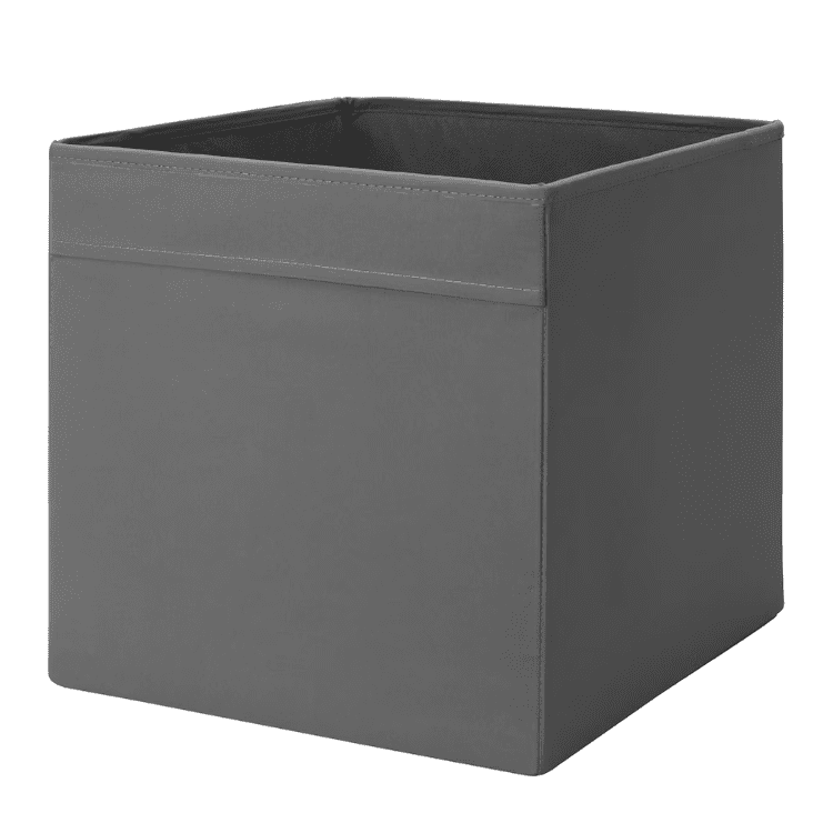 IKEA Box, dark grey, 33x38x33 cm