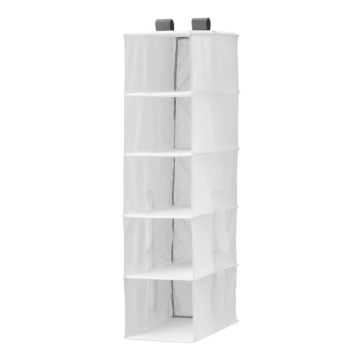 IKEA Storage with 5 compartments, white, 25x40x98 cm