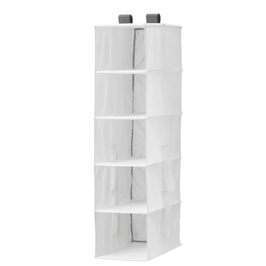 IKEA Storage with 5 compartments, white, 25x40x98 cm