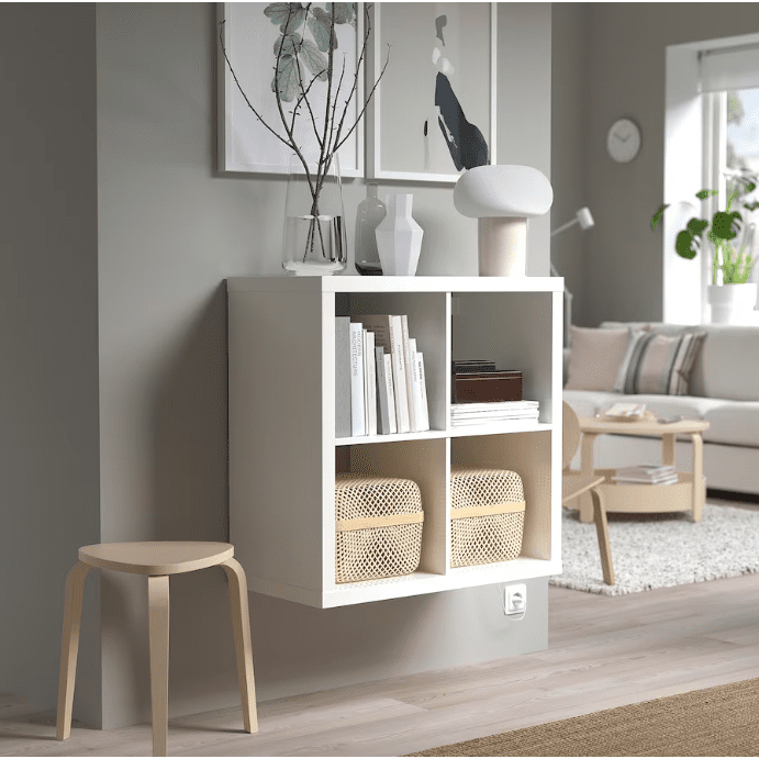 IKEA Shelving unit, Black-Brown, 77x77 cm