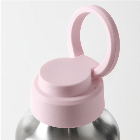 IKEA Water bottle, stainless steel/light pink, 0.5 liter