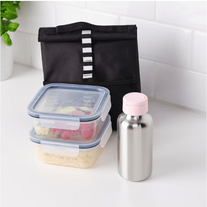 Water bottle, stainless steel/light pink, 0.5 liter