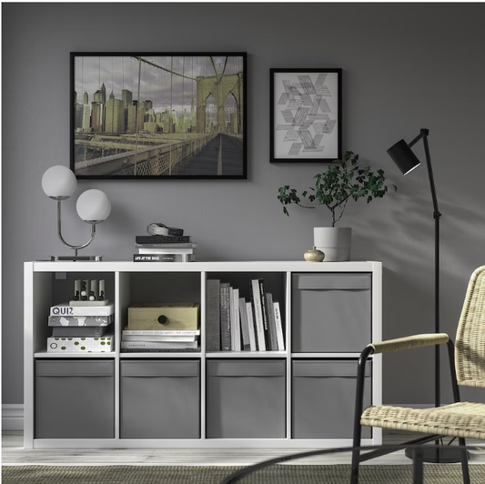 IKEA Box, dark grey, 33x38x33 cm
