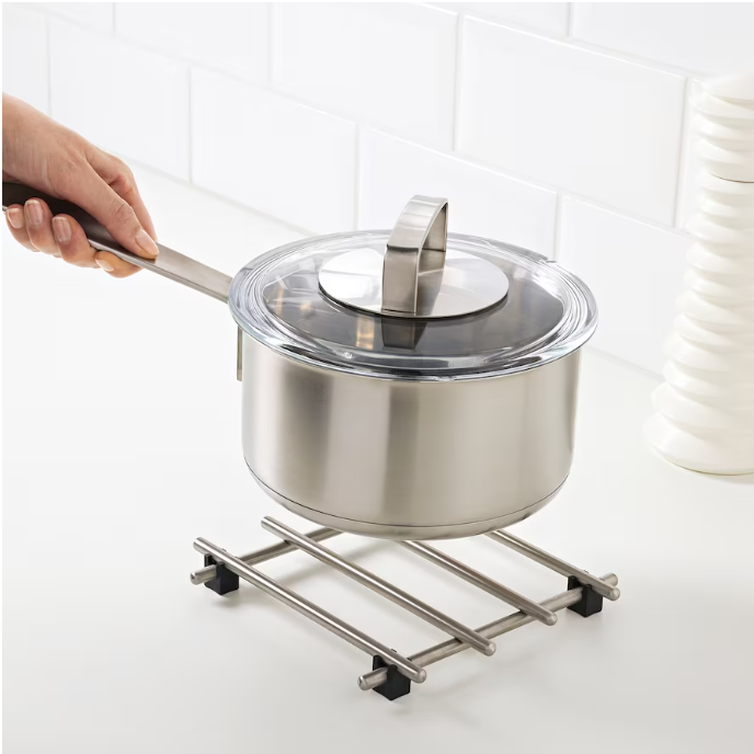 IKEA Pot stand, stainless steel, 18x18 cm