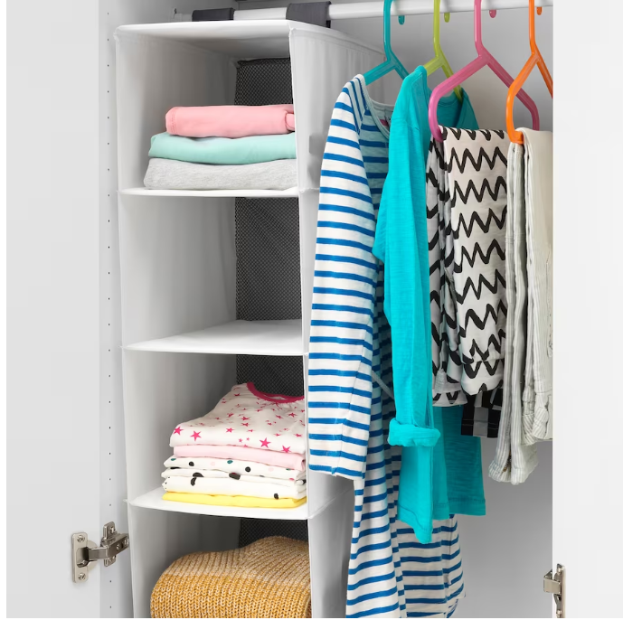 IKEA Storage with 5 compartments, white, 25x40x98 cm