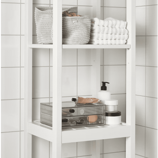 IKEA Mini chest with 2 drawers, smoked, 23x19x9 cm