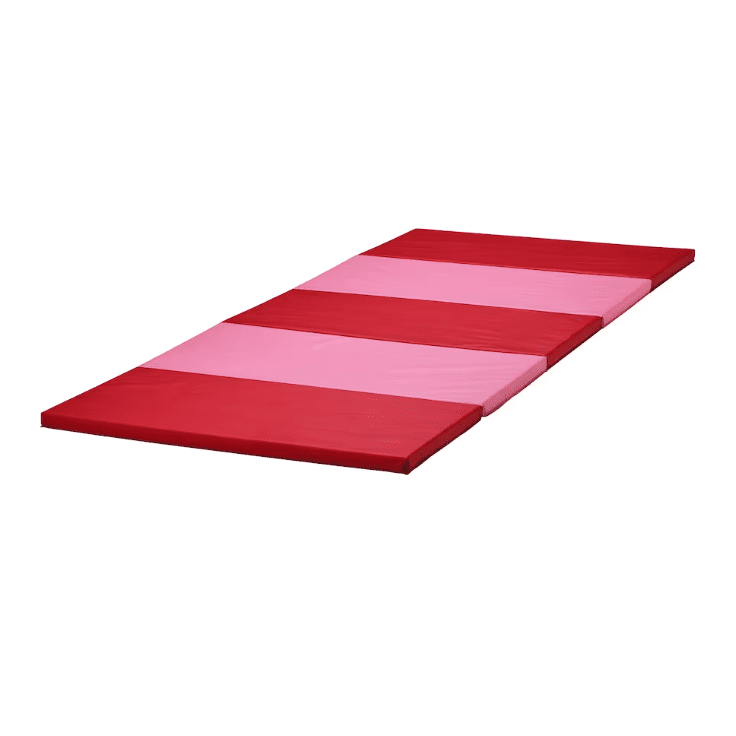 PLUFSIG Folding gym mat pink red 78x185 cm Lovehome