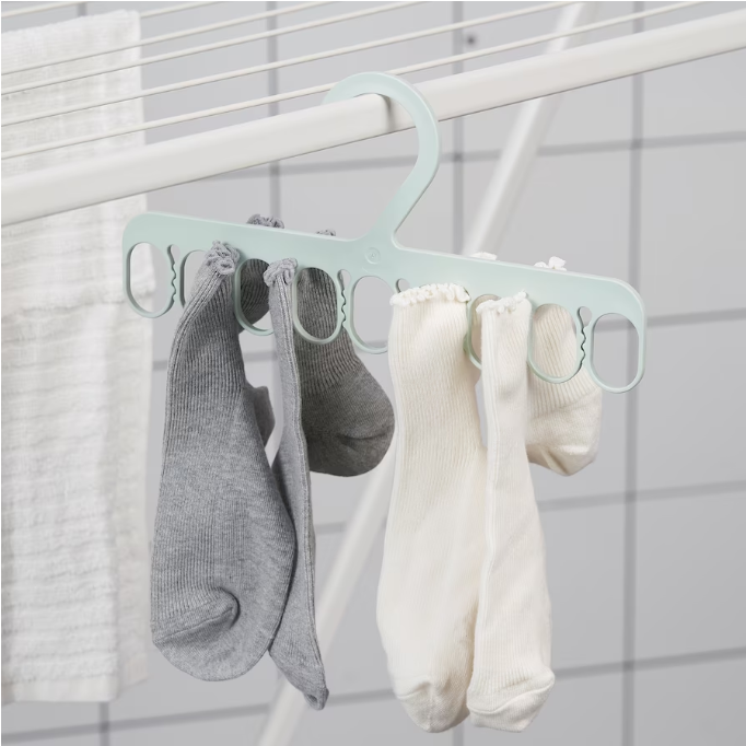 IKEA Hanger with 8 grip clips, green