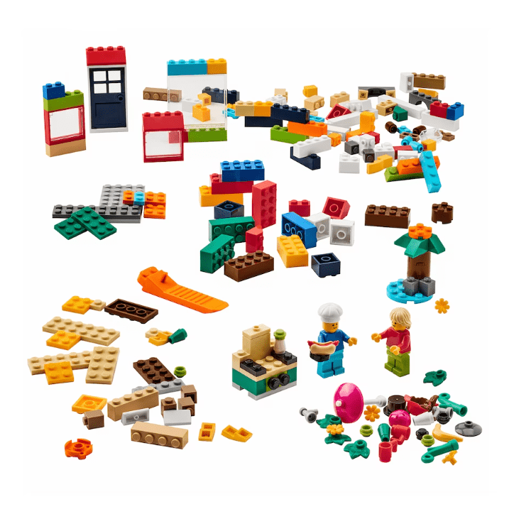 201-piece LEGO® brick set, mixed colours