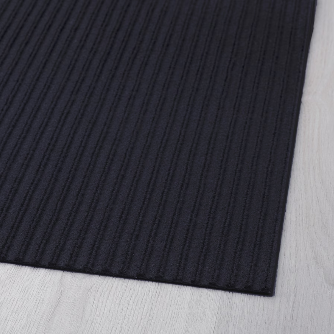 Door mat, dark blue, 35x55 cm