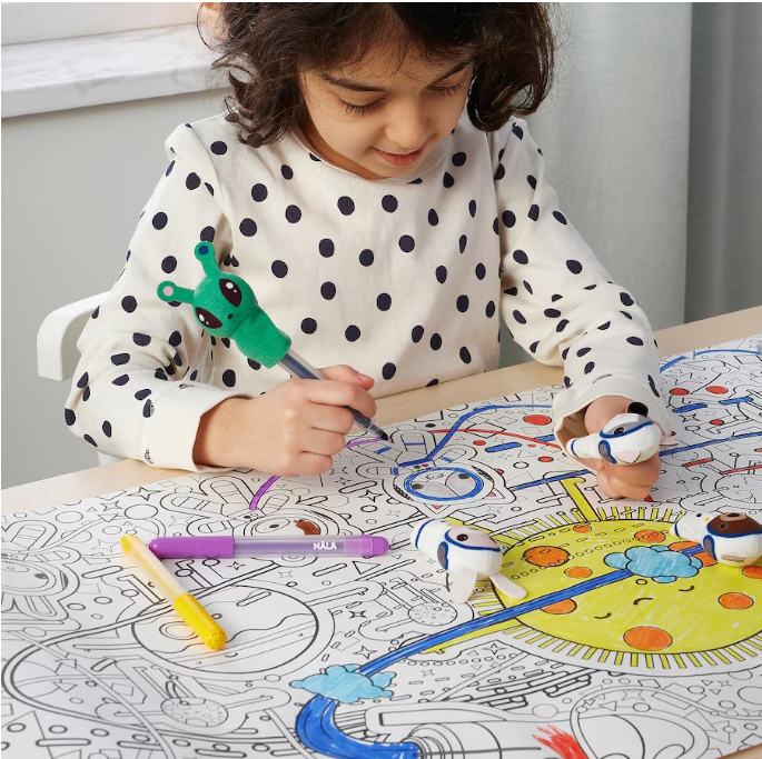 Colouring paper roll, space, 10 m