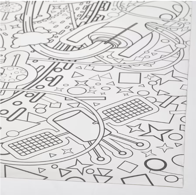 Colouring paper roll, space, 10 m
