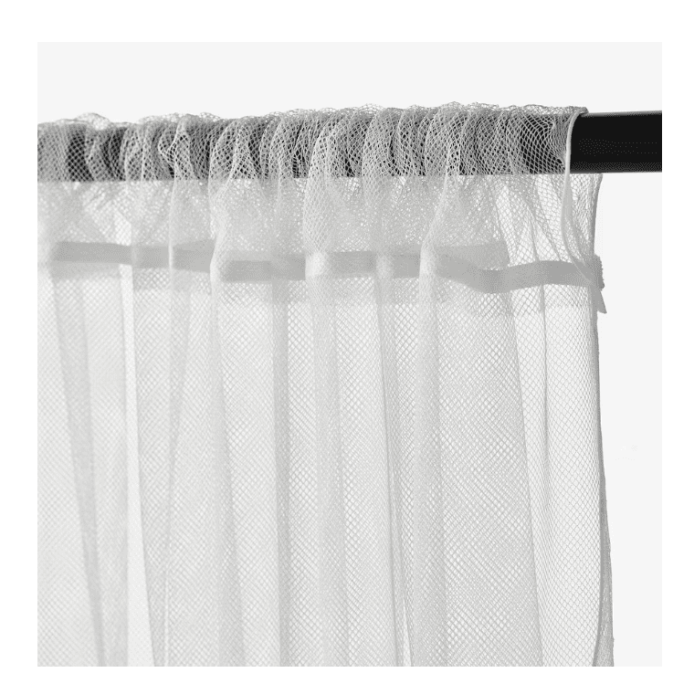 IKEA Net curtains, 1 pair, white, 280x300 cm