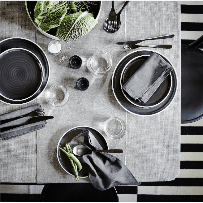 IKEA Table-runner, grey, 35x130 cm