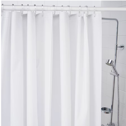 IKEA Shower curtain, white, 180x200 cm