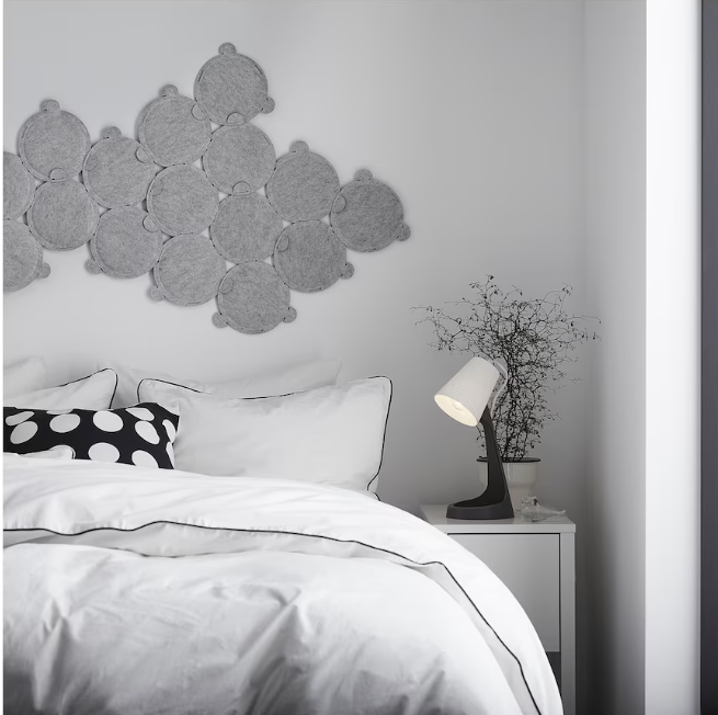 Work lamp, dark grey/white