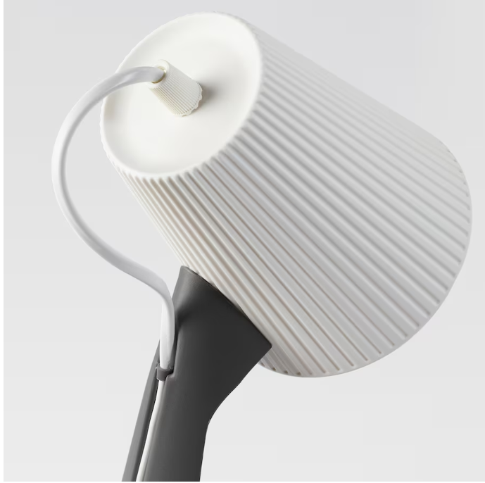 Work lamp, dark grey/white