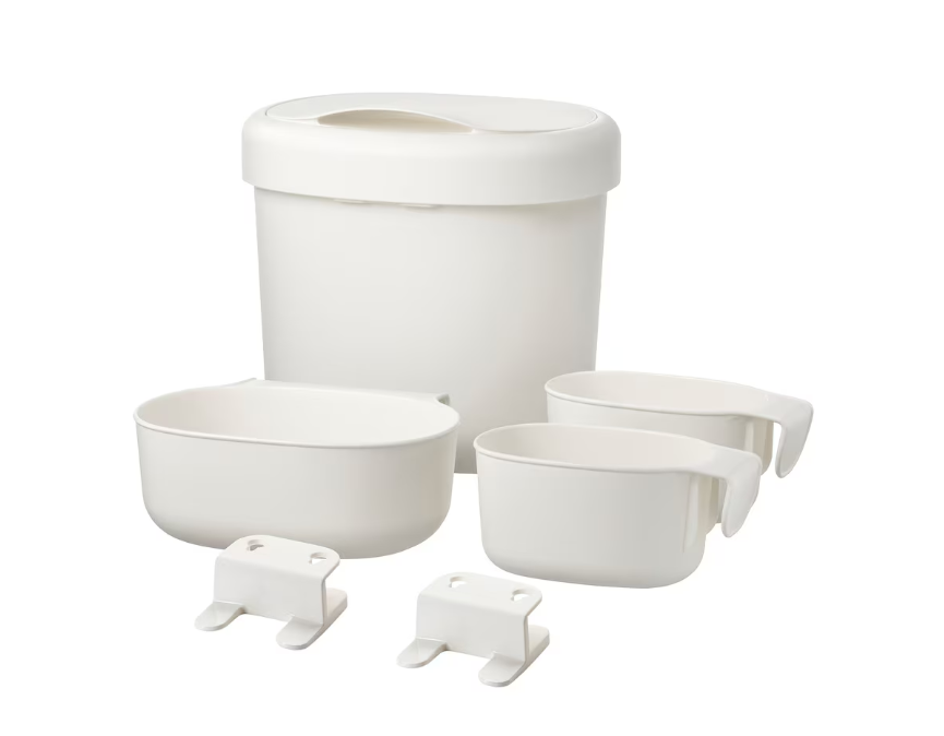IKEA Storage baskets changing table set of 4, white