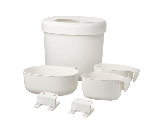 IKEA Storage baskets changing table set of 4, white