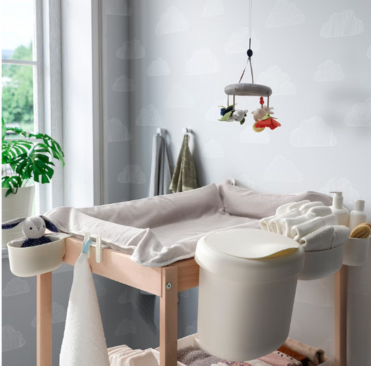 IKEA Storage baskets changing table set of 4, white