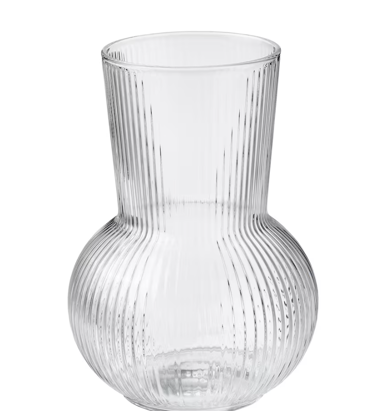 PÅDRAG Vase, clear glass, 17 cm