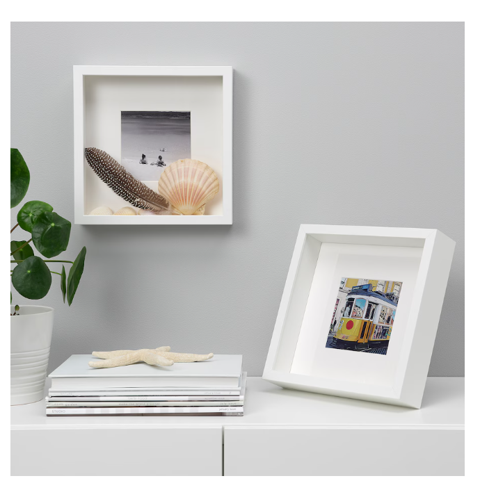 SANNAHED Frame, white, 25x25 cm