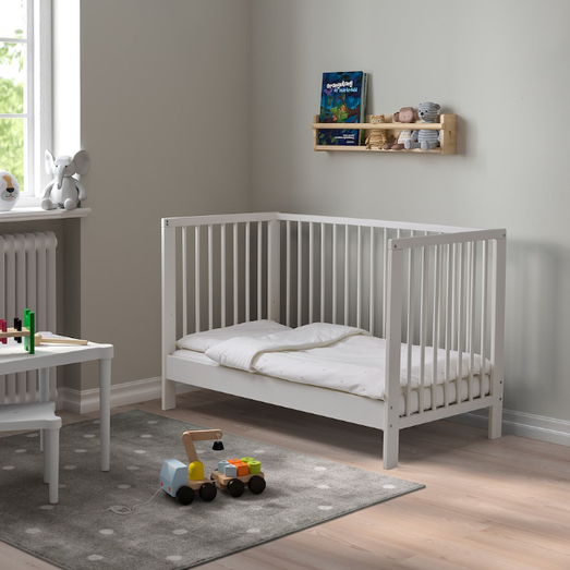 IKEA Cot, infant Bed, white, 60x120 cm