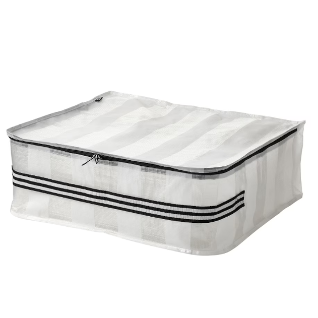 IKEA Storage case, white/transparent, 55x49x19 cm