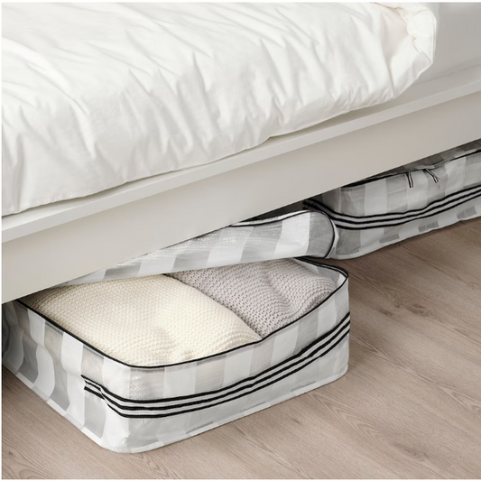 IKEA Storage case, white/transparent, 55x49x19 cm